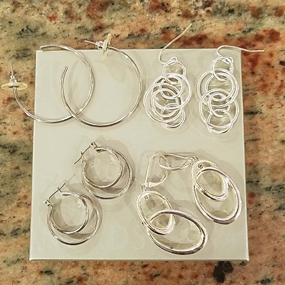 sterling silver earring set
